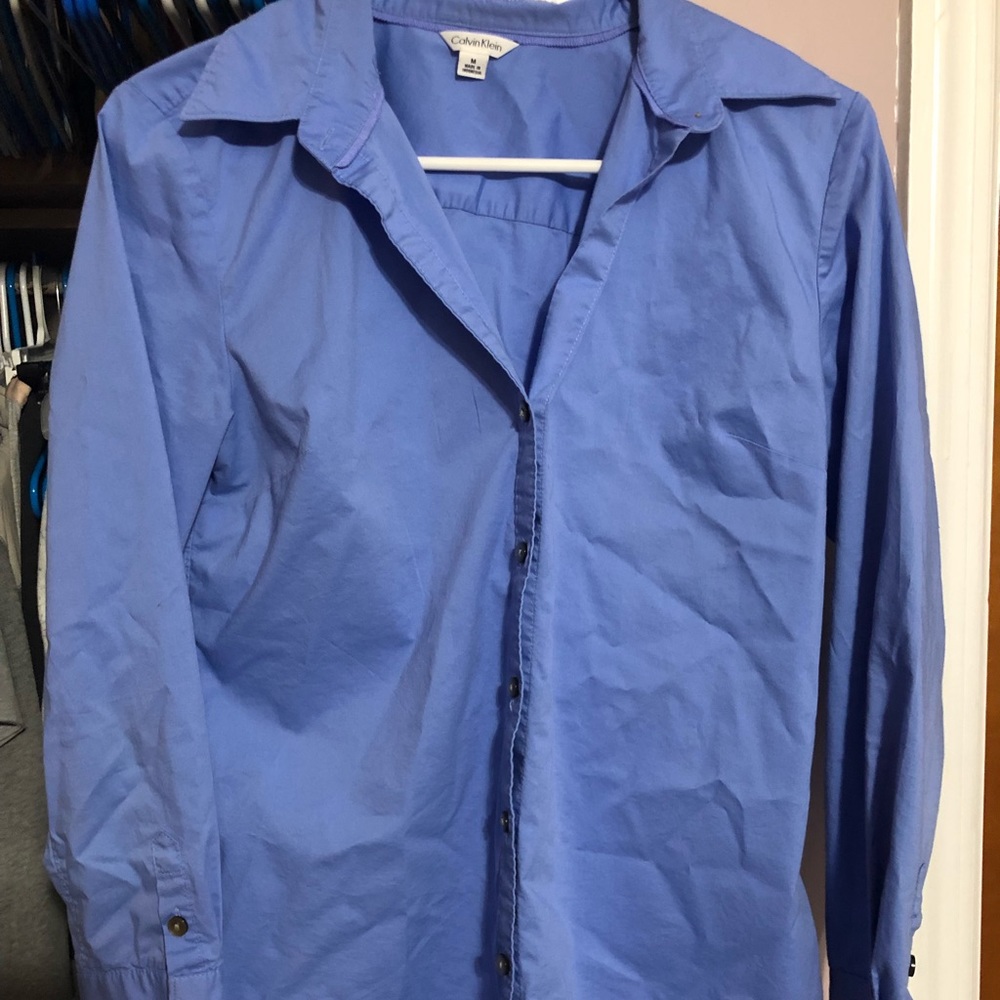 Calvin Klein blue button up